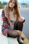 campus style Winter fashion outfits dressy, White pantyhose,